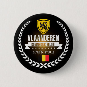 Vlaanderen 6 Cm Round Badge