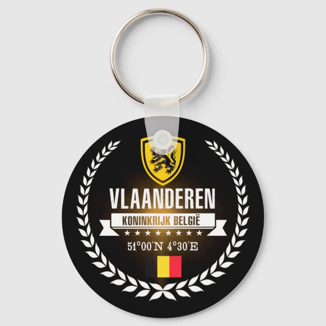 Vlaanderen Key Ring (Front)
