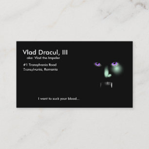 Vlad Dracul's business card