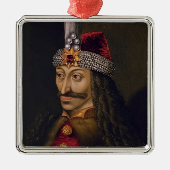 Vlad Tepes Dracula Impaler Voivode of Wallachia Metal Tree Decoration (Front)