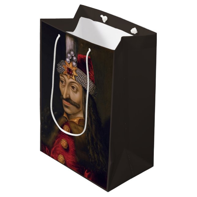 Vlad Tepes: Impaler, Dracula Dragon Prince Voivode Medium Gift Bag (Front Angled)