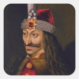Vlad Tepes: Impaler, Dracula Dragon Prince Voivode Square Sticker