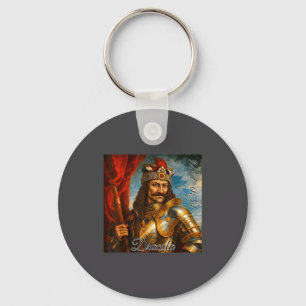 Vlad The Impaler Medieval Rtrait Dracula Art  Key Ring