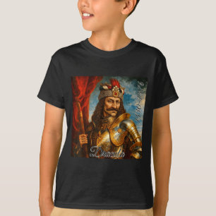 Vlad The Impaler Medieval Rtrait Dracula Art  T-Shirt