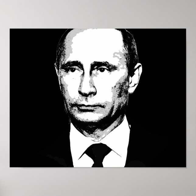 Vladamir Putin Face Poster (Front)