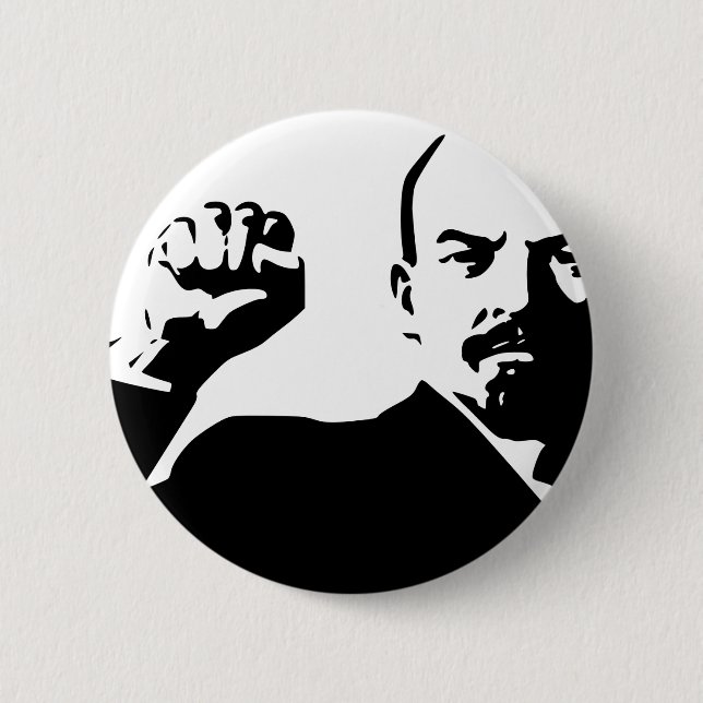 Vladimir Lenin 6 Cm Round Badge (Front)