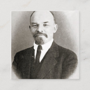 Vladimir Lenin Portrait Square Business Card