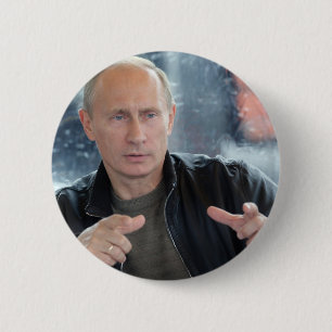 Vladimir Putin 6 Cm Round Badge
