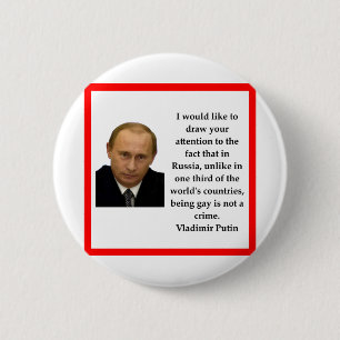 Vladimir Putin 6 Cm Round Badge