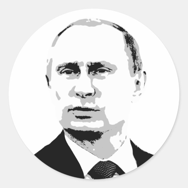 Vladimir Putin Classic Round Sticker (Front)