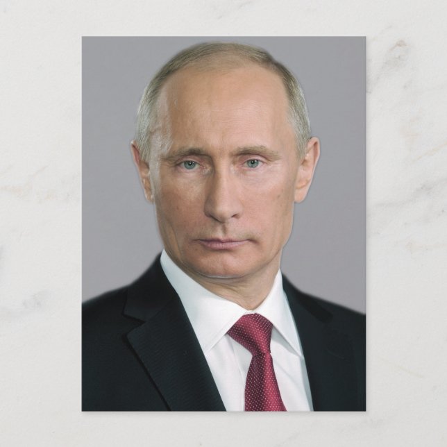 Vladimir Putin Gear Postcard (Front)