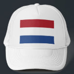 Vlag van Nederland - Flag of the Netherlands Trucker Hat<br><div class="desc">Vlag van Nederland - Flag of the Netherlands.  flag, flags, netherlands, holland, dutch, flag of the netherlands, amsterdam, dutch flag, flag of holland, koninginnedag, prinsengeus</div>