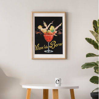 'Vlan du Berni' Vintage Wine Advertisment Poster