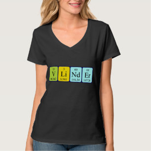 Vlinder periodic table name shirt