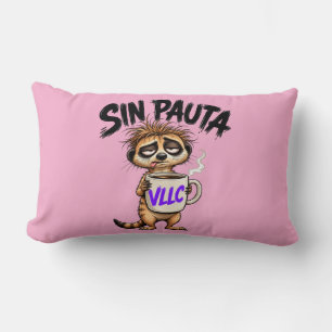 VLLC No Script Argentina Funny Political Meerkat M Lumbar Cushion