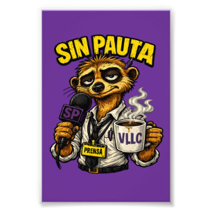 VLLC Tired Journalist Meerkat Press Coffee Mug Photo Print