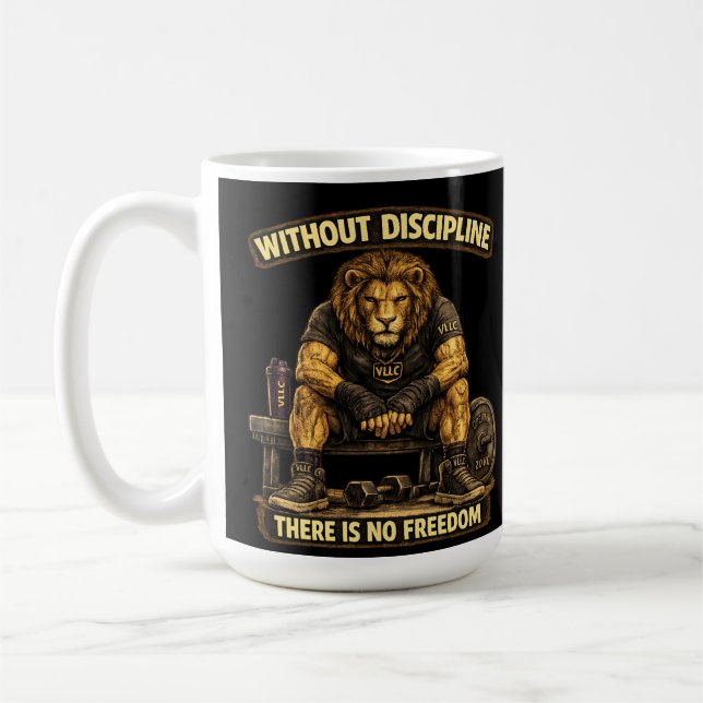 VLLC Without Discipline There Is No Freedom Gym  Coffee Mug (Left)