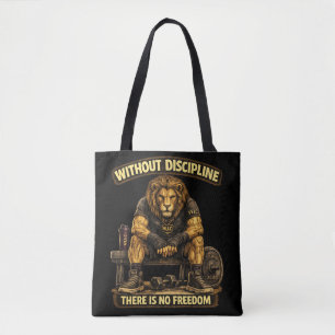 VLLC Without Discipline There Is No Freedom Gym  Tote Bag