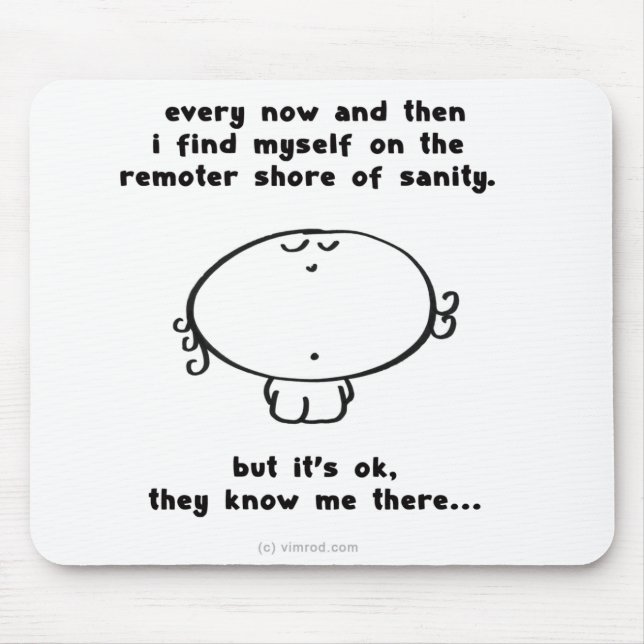 VM8609 vimrod "remoter shore of sanity" Mouse Pad (Front)