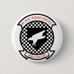 VMFA-533 NIGHTHAWKS 6 CM ROUND BADGE