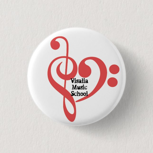 VMS Clef Heart Button (Front)
