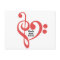 VMS Clef Heart Postcard