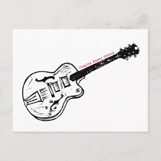 VMS Electric Guitar Postcard (Front)