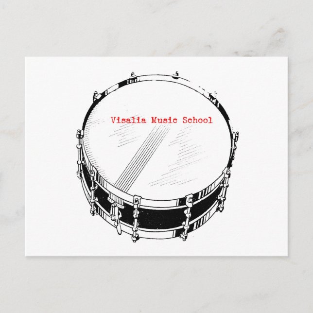 VMS Snare Drum Postcard (Front)