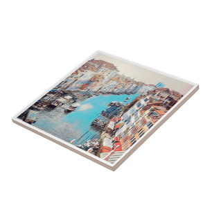 VNT008 VENICE, Grand Canal, Italy, Tile