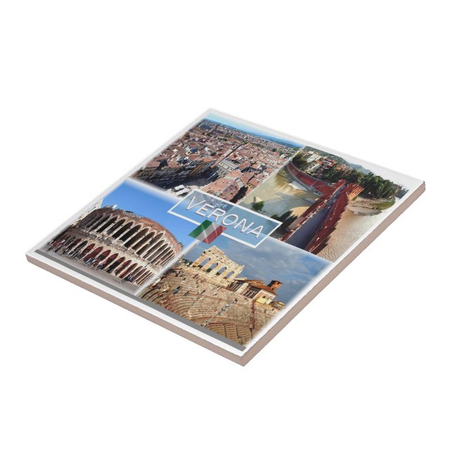 VNT010 VERONA, Mosaic, Veneto, Italy, Tile (Side)