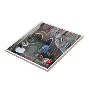 VNT045 VENICE Panorama, Veneto, Italy, Tile