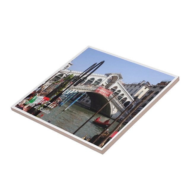 VNT047 VENICE, RIALTO BRIDGE, Italy, Tile (Side)