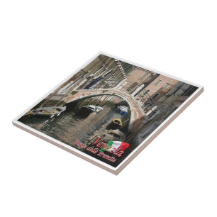 VNT051 VENICE, EREMITE BRIDGE, Italy, Tile