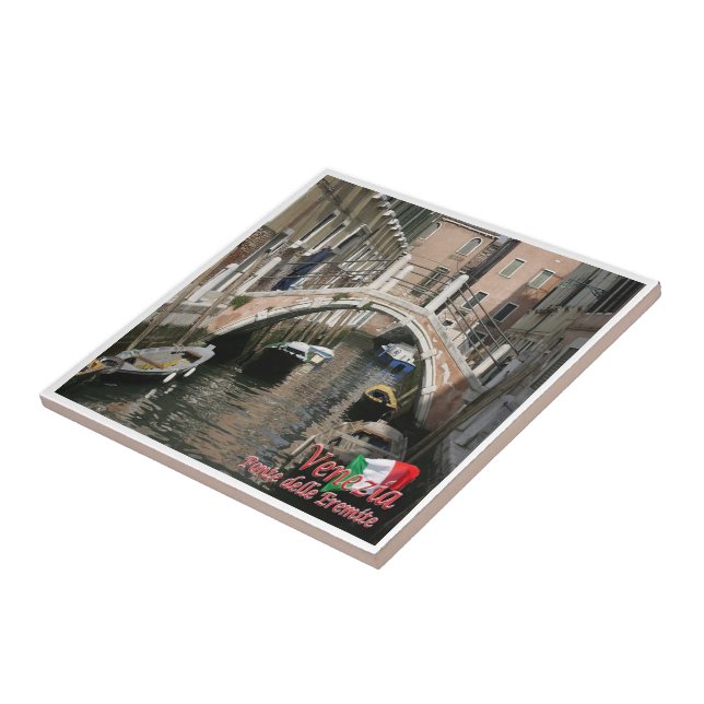 VNT051 VENICE, EREMITE BRIDGE, Italy, Tile (Side)