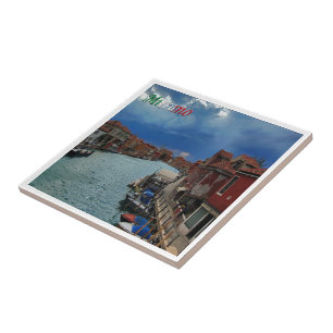 VNT055 VENICE, MURANO, Veneto, Italy, Tile