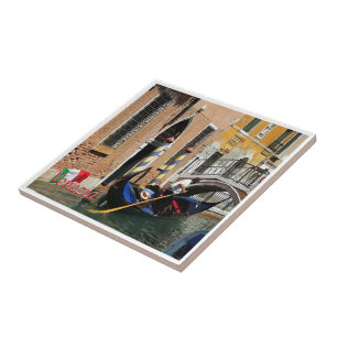 VNT064 VENICE, Gondolas, Veneto, Italy, Tile