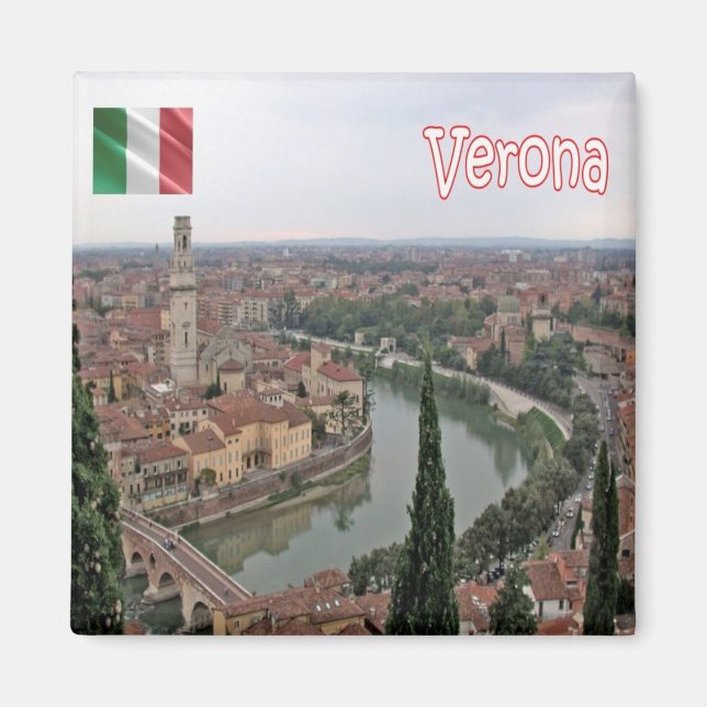 VNT082 VERONA, Veneto, Italy, Fridge Magnet (Front)