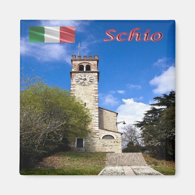 VNT100 SCHIO, Castle, Veneto, italy, Fridge Magnet (Front)