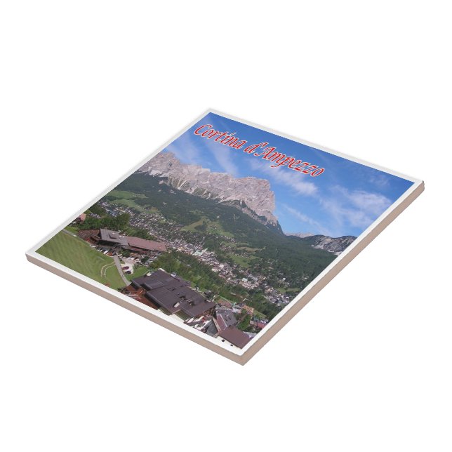 VNT114 CORTINA D'AMPEZZO, Panorama, Italy, Tile (Side)