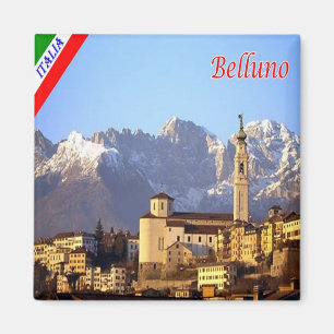 VNT122 BELLUNO, Belluno Schiara, Italy, Fridge Magnet