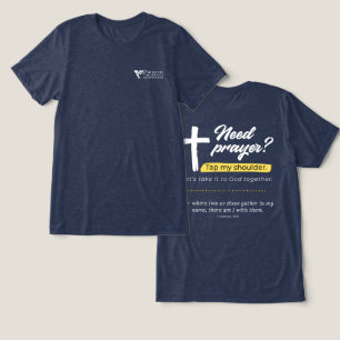 VOAWW Ministry- Need Prayer Blue Tri-Blend Shirt