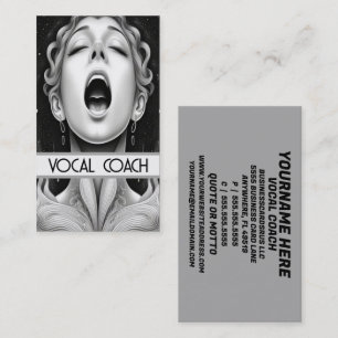 Vocal Coach Business Card