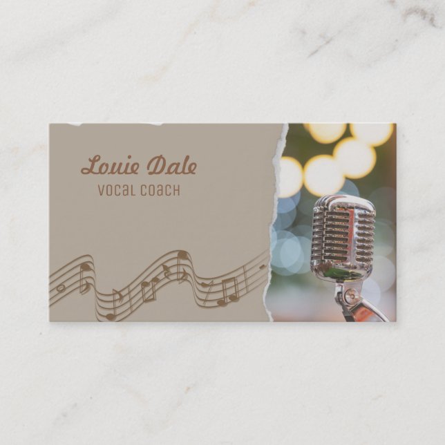 Vocal Coach Business Card (Front)