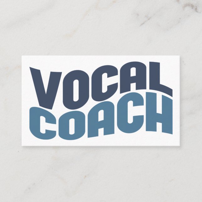 Vocal Coach Business Cards (Front)