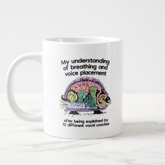 Vocal coach funny cartoon large coffee mug