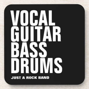 vocal, guitar, bass, drums... rock coaster