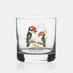 Vocal Red-bellied Woodpecker Whiskey Glass