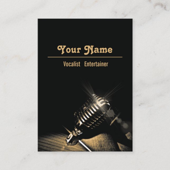 Vocalist - Business, Schedule Card, big Appointment Card (Front)