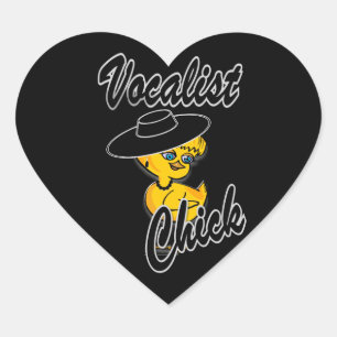 Vocalist Chick #4 Heart Sticker