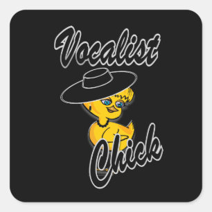 Vocalist Chick #4 Square Sticker